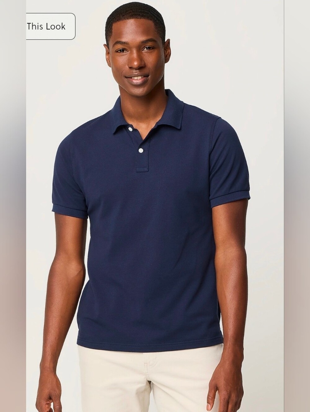 Nwt J.Crew Factory Mens Blue  Flex Pique Polo Shirt Size Small